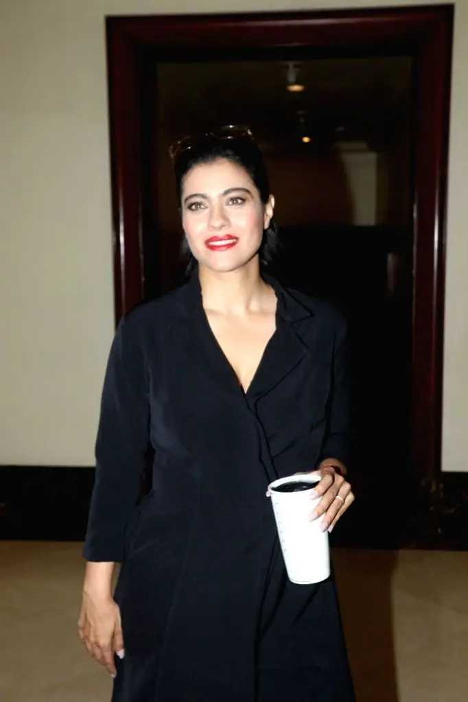 Kajol Devgan Photos In Black Gown